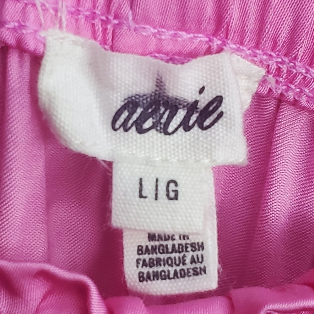 Aerie - Size L- Pink Viscose Ruffle Skirt - Picture 3 of 9